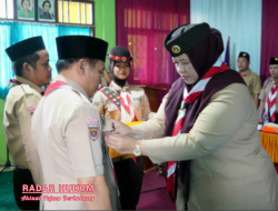 Wakil Bupati Pringsewu Umi Laila Melantik Pengurus Sako Pandu Maarif NU Periode 2025-2030