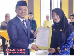 Bupati Pringsewu Lantik 53 Kepala Sekolah dan 13 Pejabat Fungsional Guru