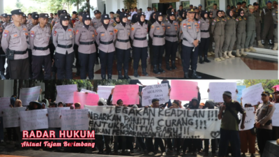 Warga Bandung Baru Barat Demo ke Kantor Bupati & DPRD Pringsewu, Keberatan Proses Penjaringan Calon Kepala Pekon